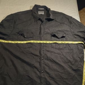 Lucky Brand XXL snap button shirt